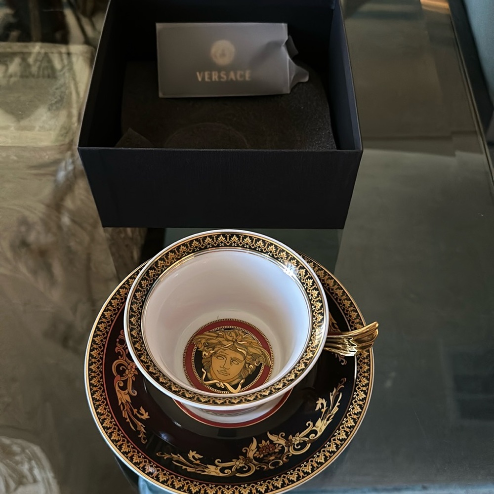Versace Fine China teacup & saucer